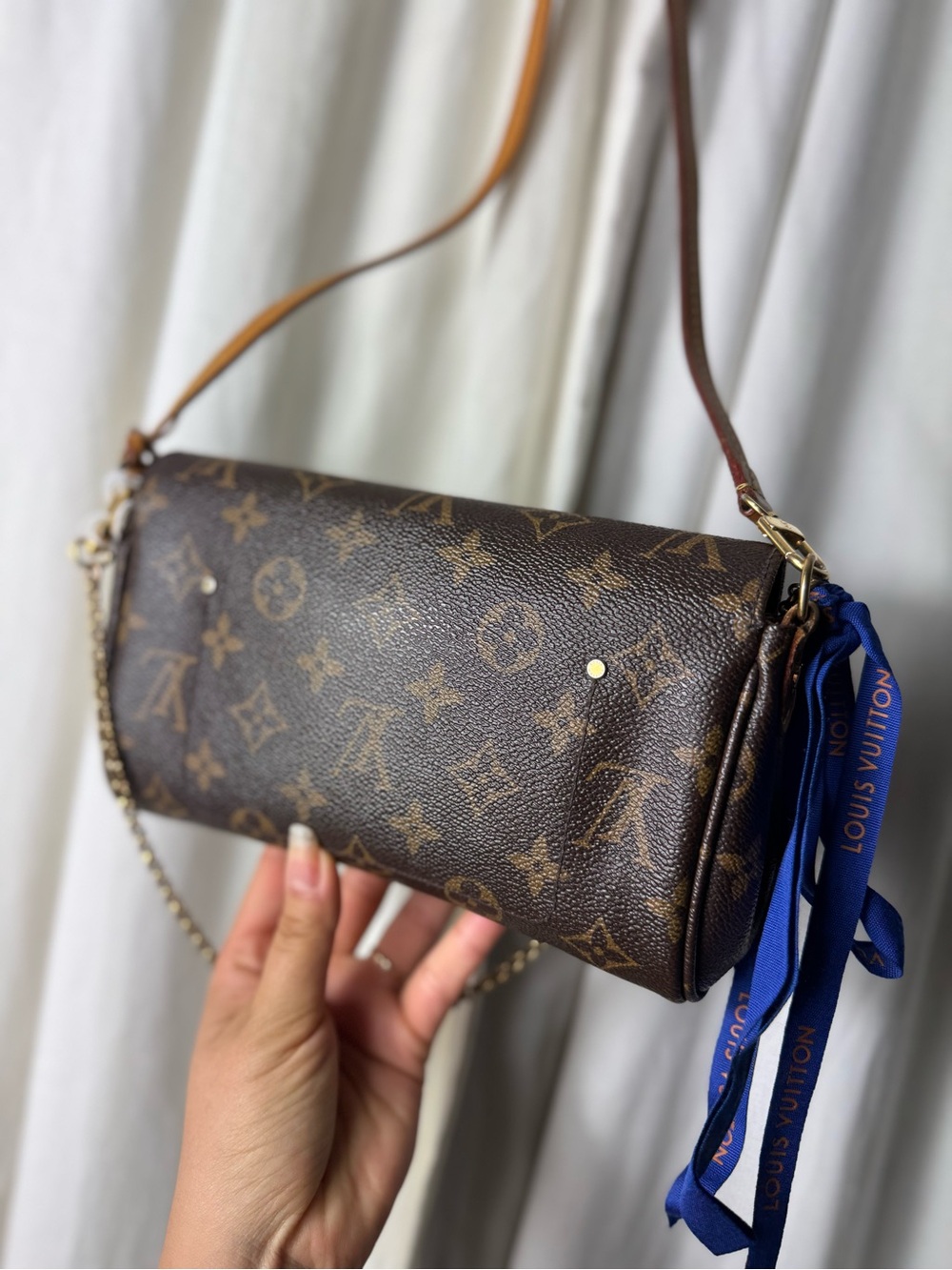 Y2K/90 Louis Vuitton Monogram Favorite PM Mini Clutch Shoulder Bag COA Crossbody - Picture 3 of 16